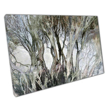 Load image into Gallery viewer, Abstract Forest Tree Wall Art Print on Canvas  Minimalist Neutral Toned Home Office Decor - Print Store

