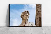 Load image into Gallery viewer, White Marble Dante Alighieri Monument Wall Art Print  Framed Picture from Florence Italy - Print Store
