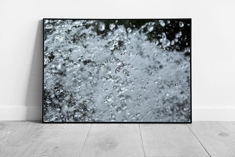 Waves  Water Crashing Photography Wall Art Print - Nature Moments Framed Picture - Print Store