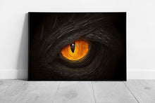 Load image into Gallery viewer, Vibrant Yellow Dragon Fantasy Art Print: Framed Digital Painting for Mythical Wall Decor - Print Store
