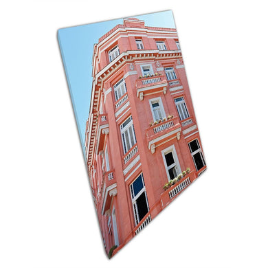 Art Deco Canvas Print - Hotel Ambos Mundos Architecture Wall Art for Home Office Decor - Print Store