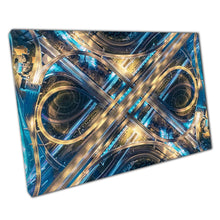 Load image into Gallery viewer, Aerial View Canvas Print of Thailands Illuminated Traffic System  Stunning Wall Art for Home  Office Decor - Print Store
