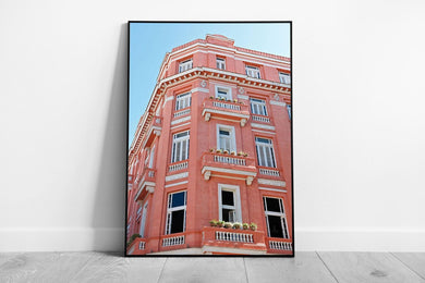 Vintage Art Deco Hotel Ambos Mundos Architecture Wall Print - Framed Miami Travel Poster - Print Store